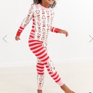 Hanna Andersson Red and Pink Kids Pajama Set